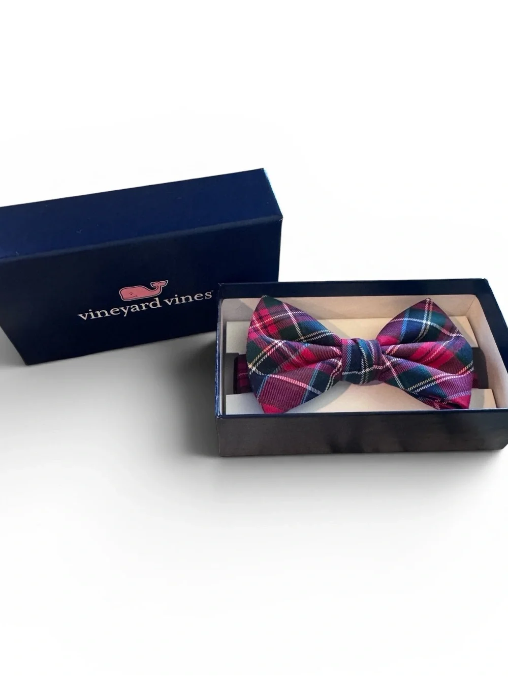 Vineyard Vines Boys Red Plaid, Pre-Tied Bow Tie